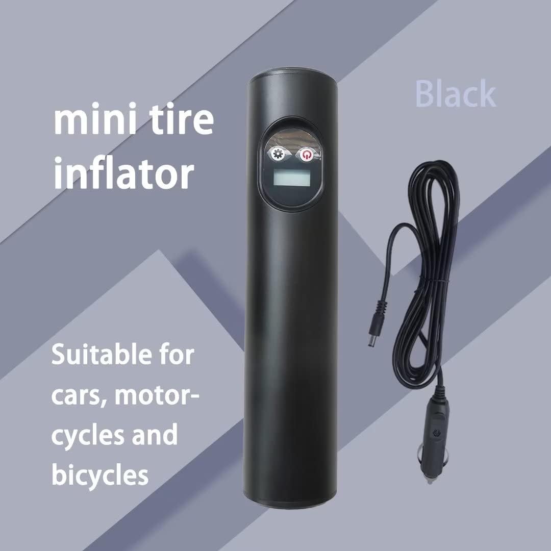 Mini inflador de neumáticos recargable con 6 luces LED brillantes y de larga duración, compresor de aire inalámbrico portátil para automóviles,
