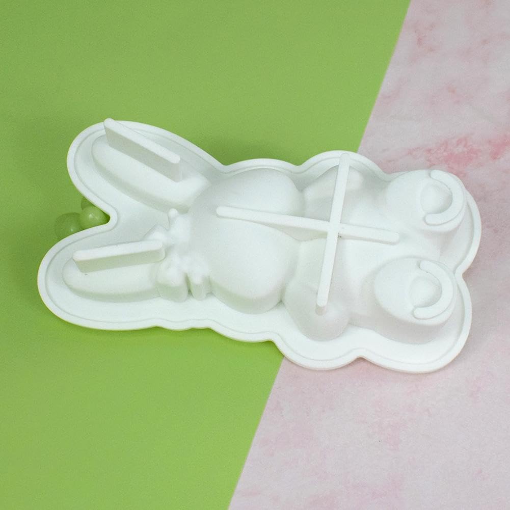 Molde de conejo de silicona para huevos de Pascua para chocolate, conejo 3D, conejo, huevo de Pascua, molde de silicona para pastel de Pascua, molde