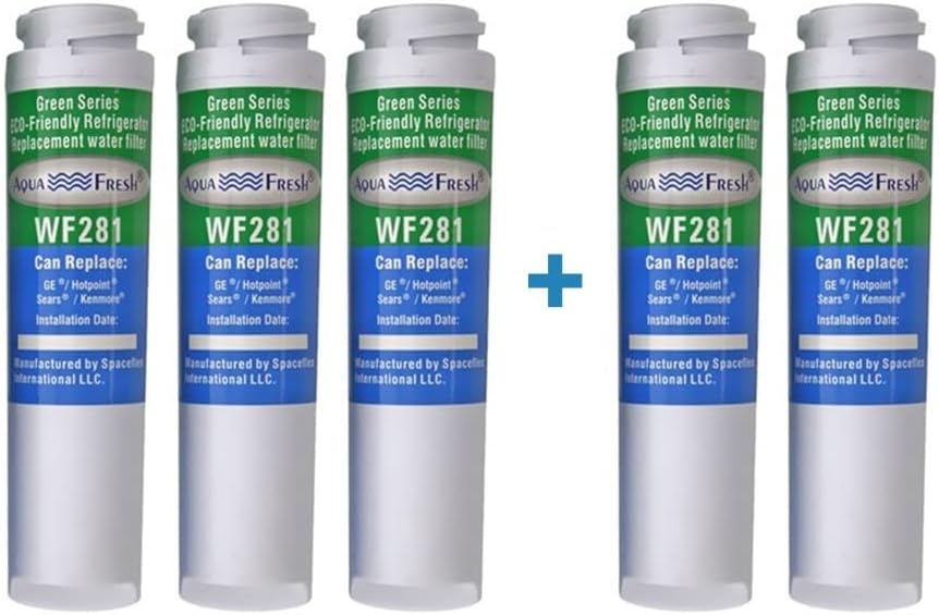 Aqua Fresh GSWF Filtro de agua para refrigerador, compatible con GE GSWF Smart Water 238C2334P001, 46-9914 (paquete de 3)