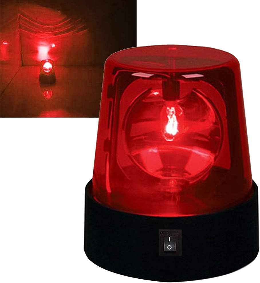 EKDJKK Lámpara de fiesta intermitente roja giratoria de 3 pulgadas, luz estroboscópica de DJ, luces de advertencia de seguridad intermitentes de 360