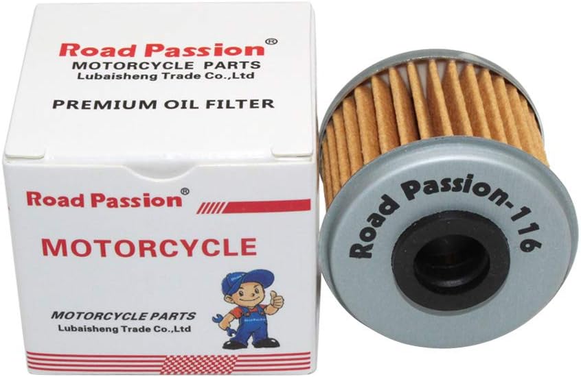 Road Passion Filtro de aceite de alto rendimiento para HONDA TRX450R 450 06-09 2012 TRX450 R 444 04-05 TRX450ER 450 06-09 12-14 (paquete de 5)