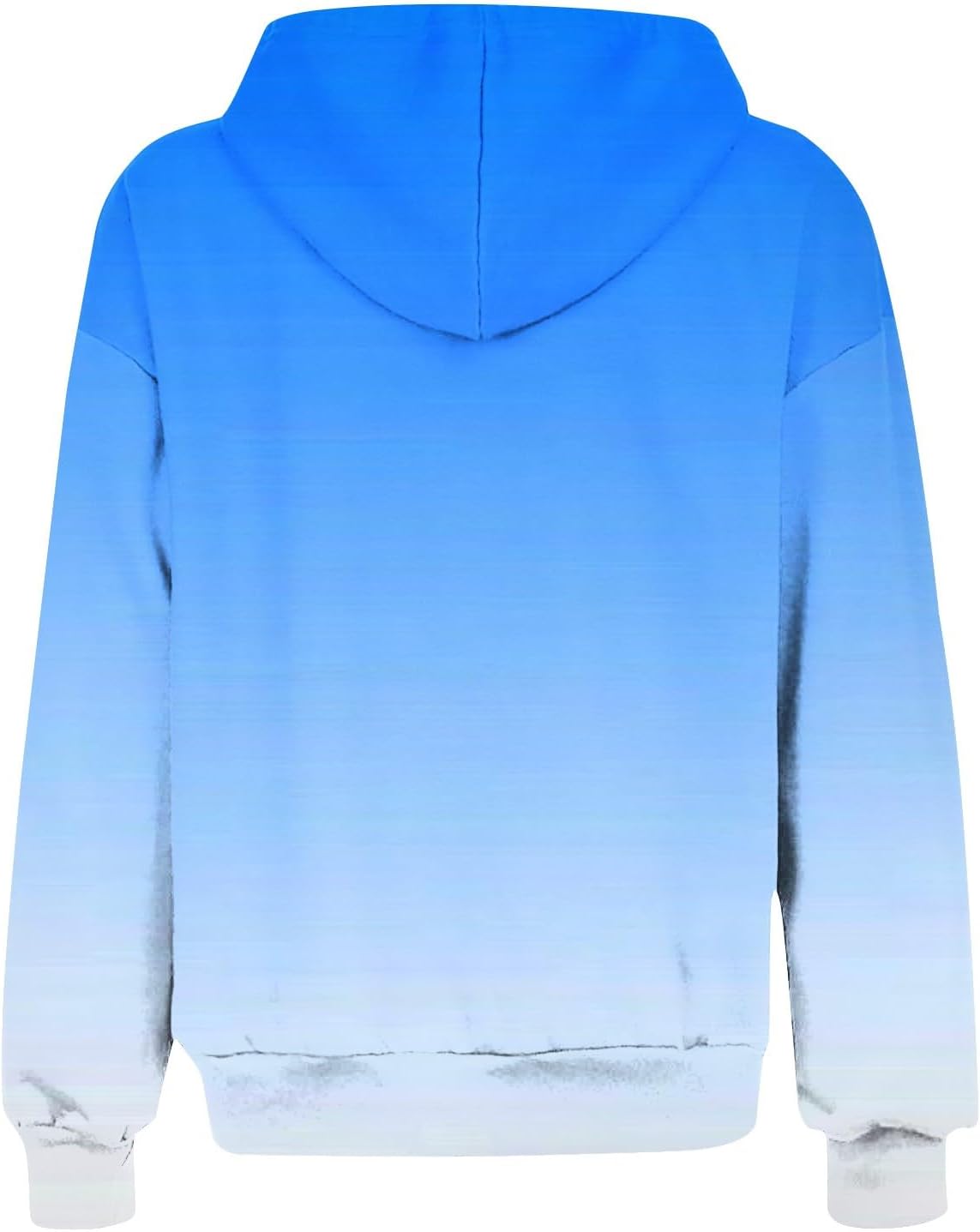 Chaqueta de teñido anudado degradado para mujer, con cremallera, talla grande, Y2K, sudaderas con capucha para otoño, manga larga, gruesa y cálida,