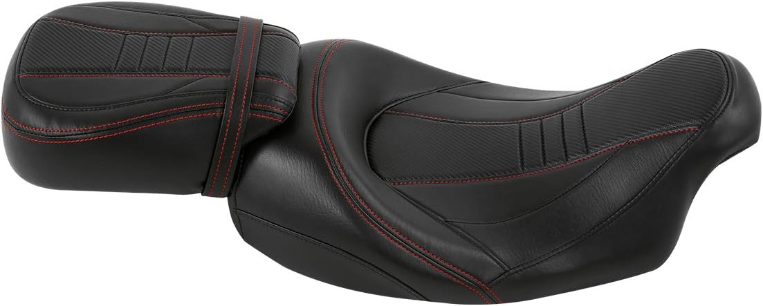 XFMT – Asiento de pasajeros de 2 puestos para motocicleta Harley Davidson Touring Road, King Road, Glide Electra, Glide Street Glide CVO 2009-2020