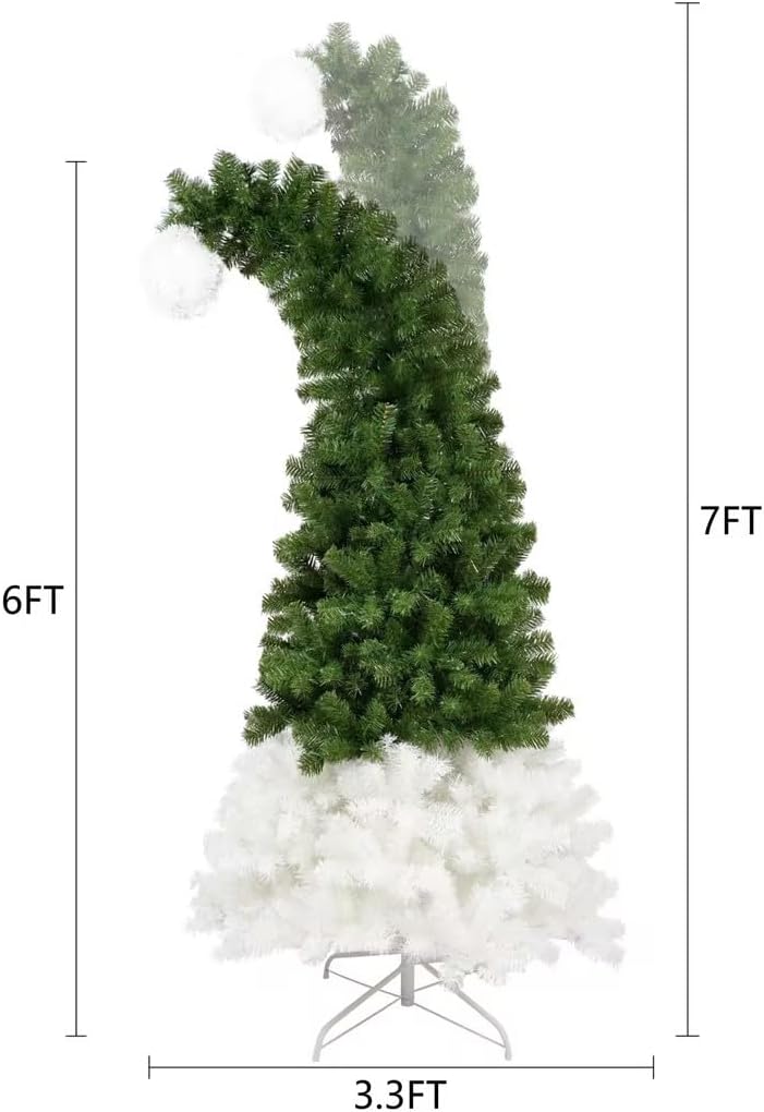 Árbol de Navidad preiluminado flexible de 6 pies con 300 luces LED, 1250 puntas de ramas exuberantes, plenitud y realismo mejorados, estilo de