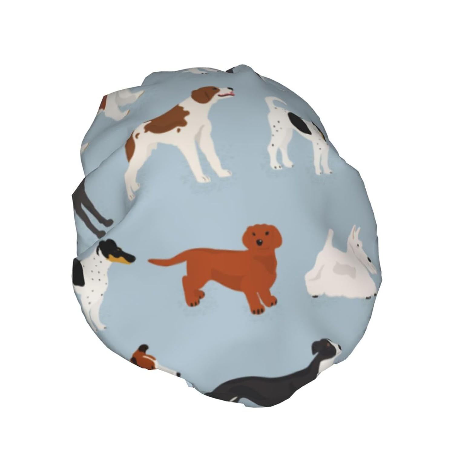 Gorro de ducha  Gorros de ducha impermeables de doble capa compatibles con perros diferentes lindos para mujeres y niñas, gorros de pelo para ducha