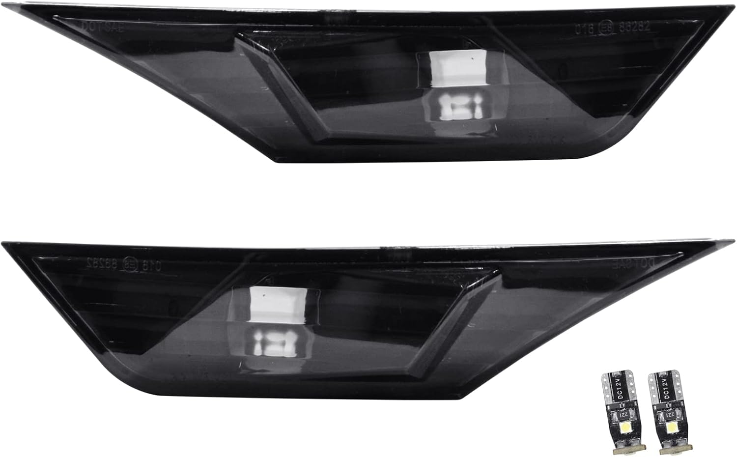 Lámpara de luz de marcador lateral, bombilla LED completa, luz de marcador lateral frontal compatible con Honda Civic Sedan Coupe Hatchback