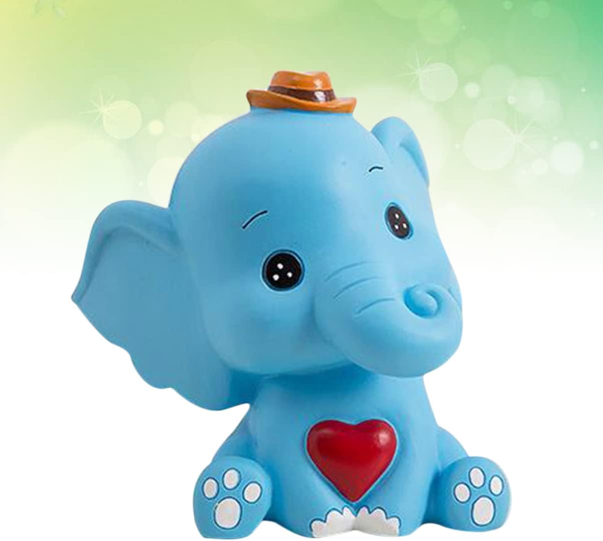 Operitacx Hucha de plástico con forma de elefante de almacenamiento de dibujos animados olla de almacenamiento de dinero en forma de elefante de