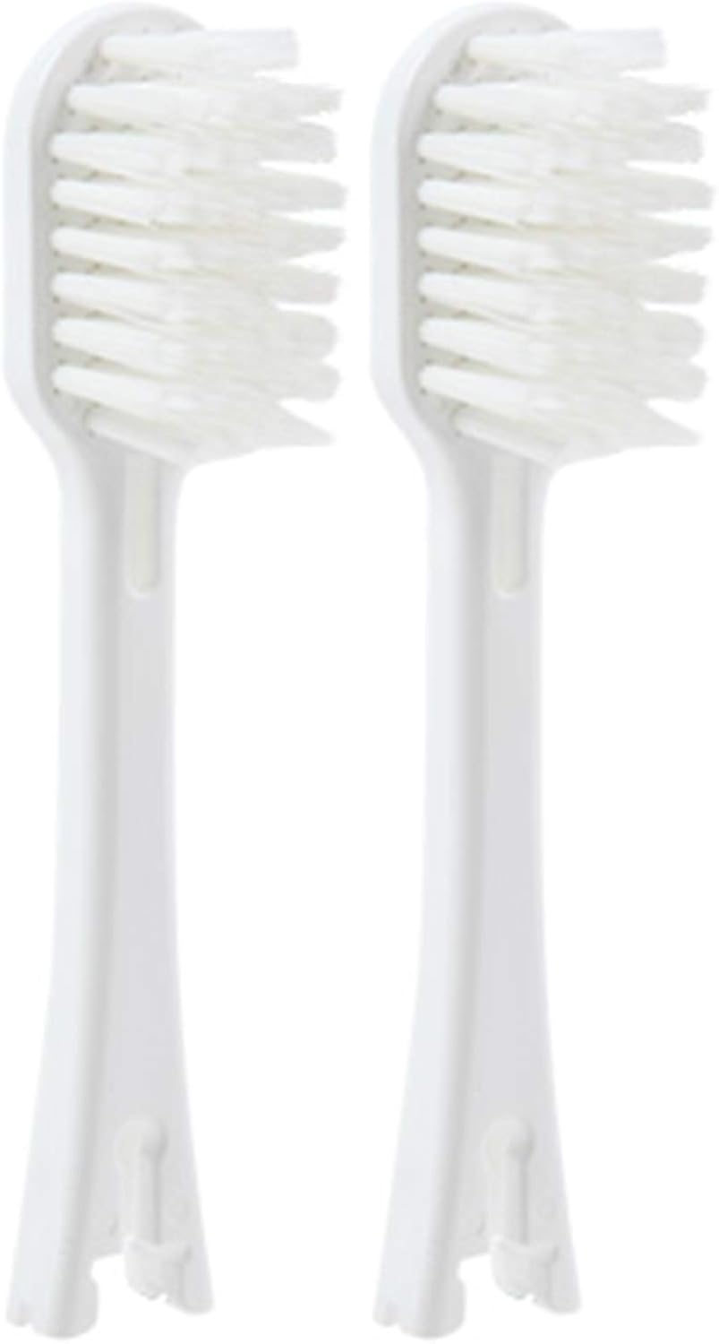 IONIC KISS IONPA DP – Cepillo de dientes eléctrico de alimentación iónica recargable por USB, 2 x regular, 2 x anchos, 2 cabezales de cepillo