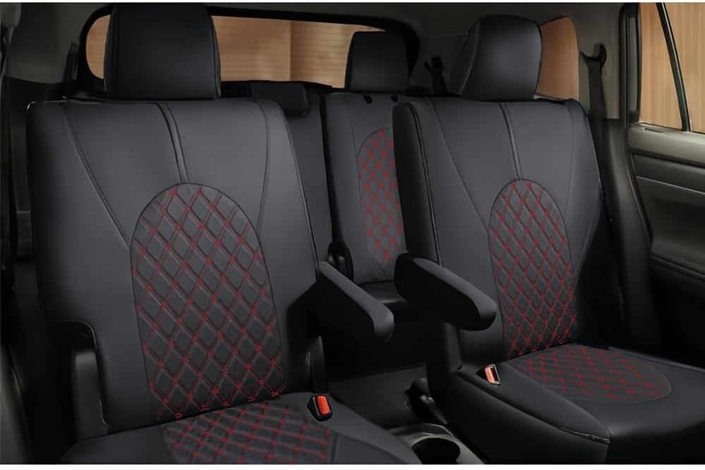 GIANT PANDA Juego completo de fundas de asiento de automóvil personalizadas para Toyota Highlander XLEXSELimitedPlatinumHybrid 2020 2021 2022 2023