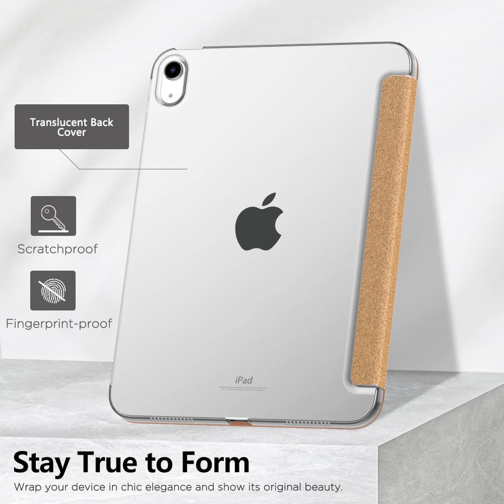 MoKo Funda para iPad de 10. generación 2022, delgada, rígida, de policarbonato translúcido, carcasa trasera para iPad de 10 generación de 10.9