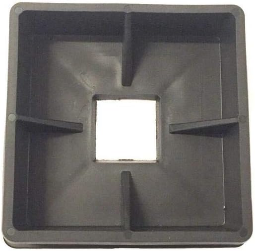 Cubierta cuadrada de goma de 4 “tapa de tapón de parachoques negro RV Camper Trailer de goma