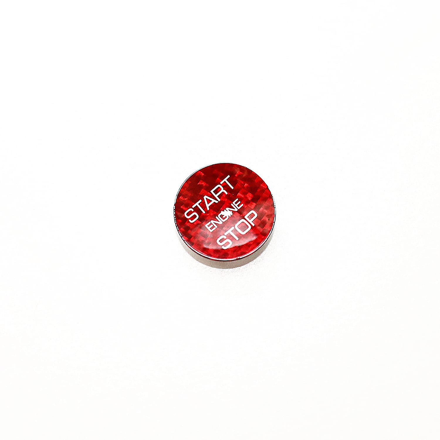 Adhesivo para interruptor de arranque de encendido rojo para Land Rover Discovery Sport para Range Rover Evoque Velar Start Stop Cubierta del botón