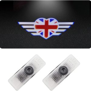 Luces LED con logotipo para puerta de automóvil, luz de bienvenida con logotipo láser, proyector de cortesía, lámpara de sombra fantasma, compatible Luces LED con logotipo para puerta de automóvil, luz de bienvenida con logotipo láser, proyector de cortesía, lámpara de sombra fantasma, compatible