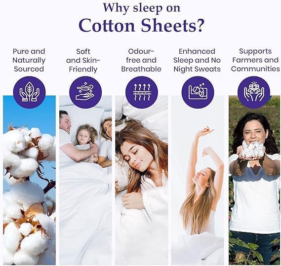 Silentnight 4 Piece 800 Thread Count 100% Egyptian Cotton Top Split King Sheets for Adjustable Bed for Sleep Number Bed 34″ Flex Top Sheet 15″ Deep