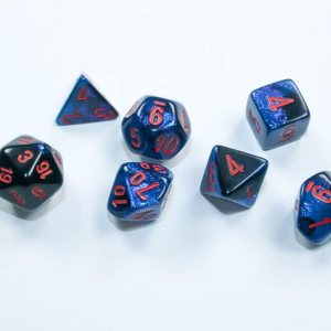 DND – Juego de dados de Chessex D&D Géminis Mini juego de dados poliédricos de 7 piezas de dados poliédricos negro-estrellarojo, dados de mazmorras DND – Juego de dados de Chessex D&D Géminis Mini juego de dados poliédricos de 7 piezas de dados poliédricos negro-estrellarojo, dados de mazmorras