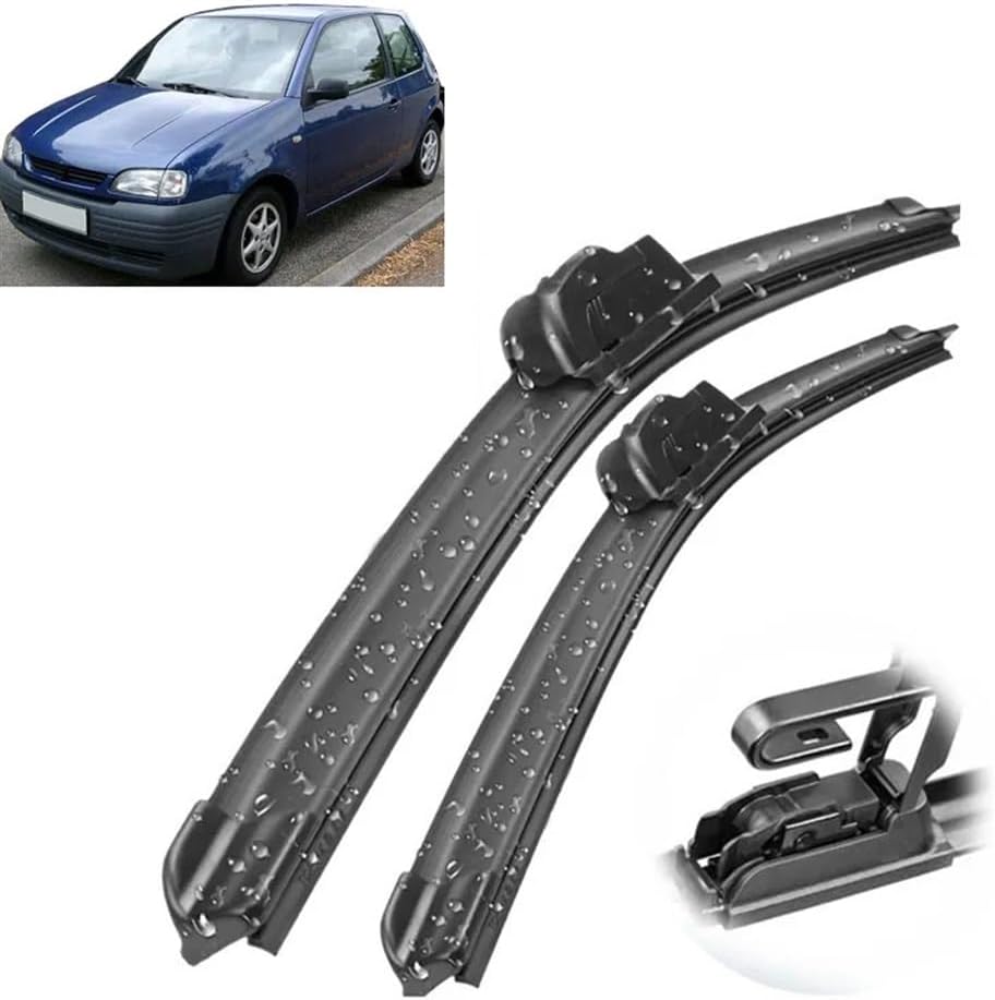 Escobillas de limpiaparabrisas delantero compatibles con Seat Arosa 1997-2004 parabrisas parabrisas ventana coche lluvia cepillos 21 pulgadas + 19