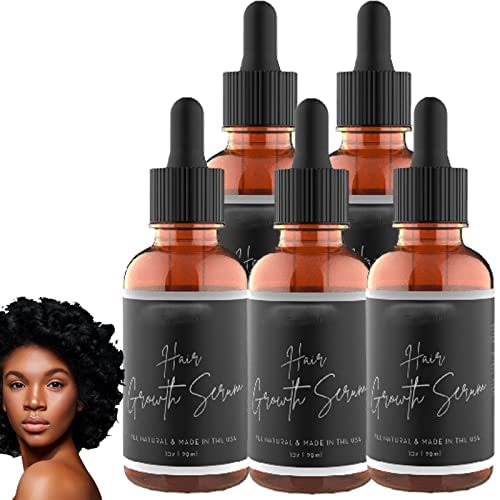 Suero para el crecimiento del cabello para mujeres negras, suero de belleza para el cabello, suero de crecimiento del cabello para mujeres negras (3