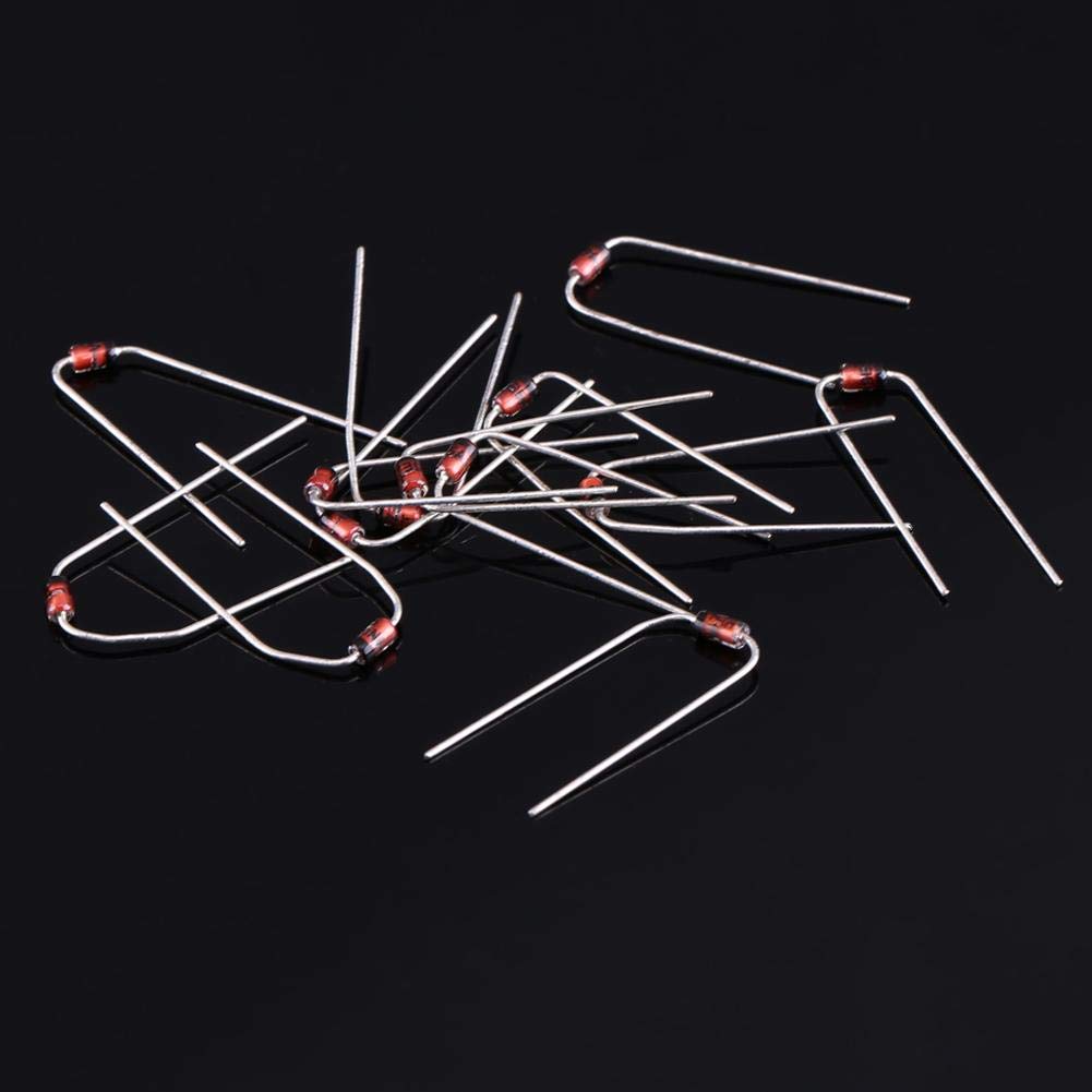 Diodos Zener 200pcs, 10Values diodo Zener diodo electrónico 1N4728 1N4729 1N4730 1N4731 1N4732 1N4733 1N4734 1N4735 1N4736 1N4737 con caja de
