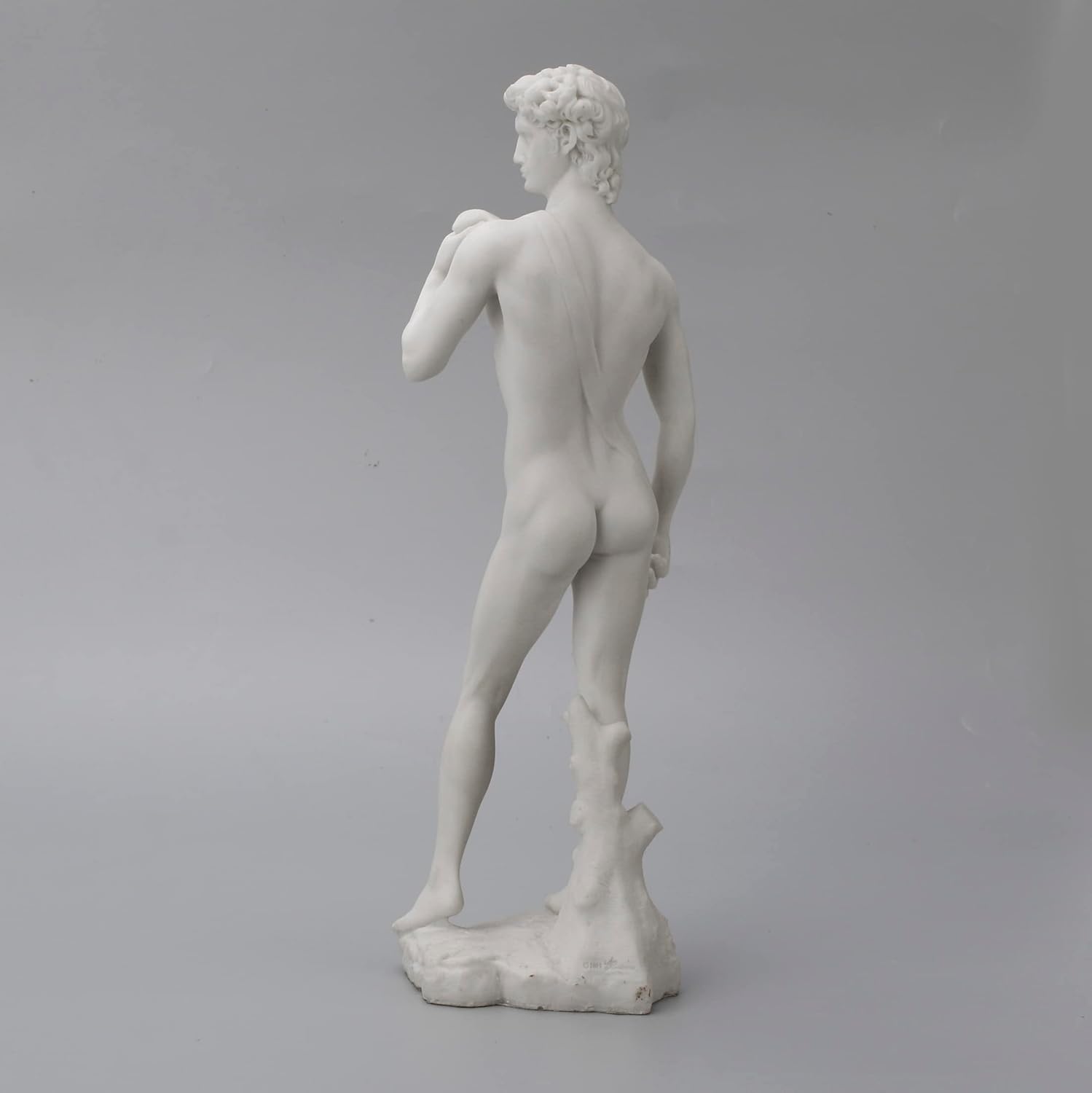 Veronese Design 13 pulgadas David por Michelangelo Estatua Escultura Resina Escultura Blanco Mármol Acabado