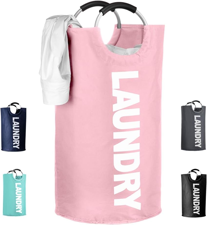 Cesta de lavandería plegable con asas para lavandería, contenedor de lavado independiente, organizador de ropa sucia para juguetes, artículos