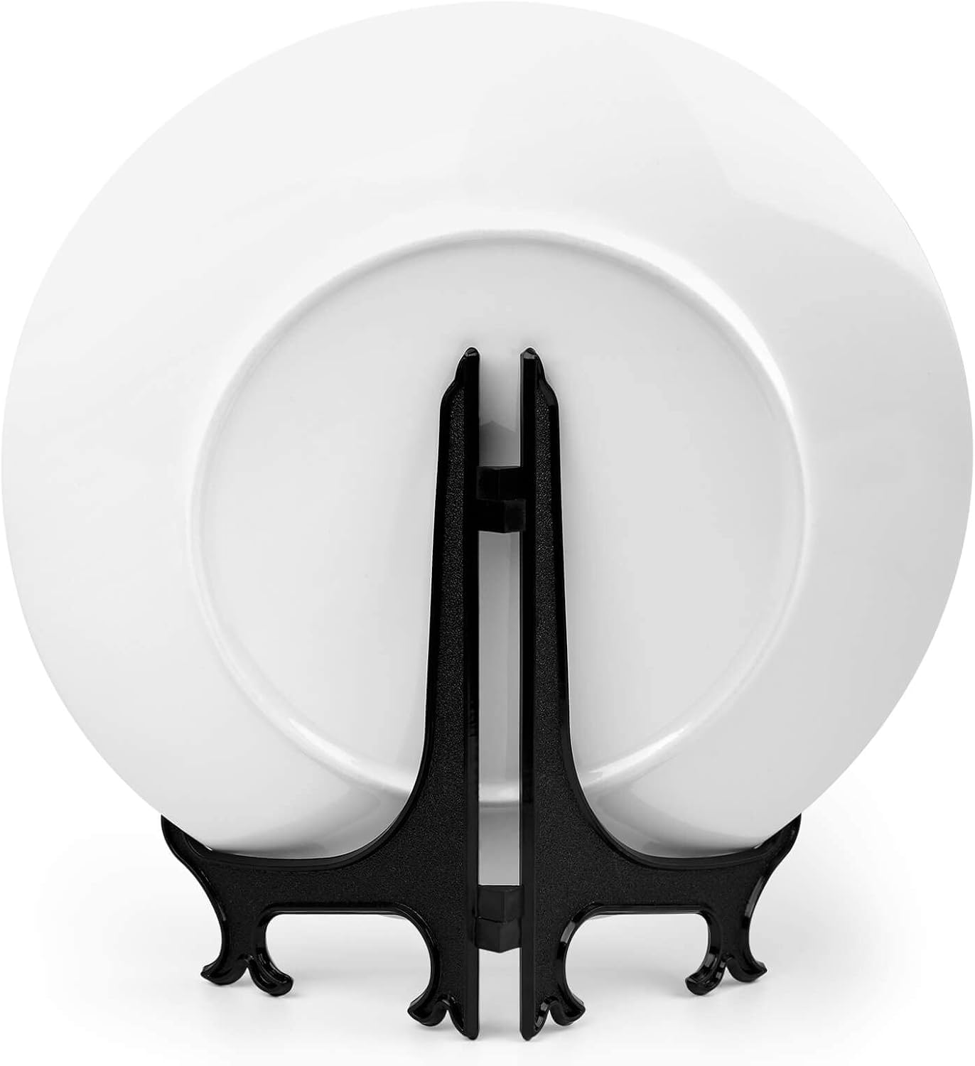 Plato decorativo de cerámica de 6 pulgadas con soporte de otoño Forest Avenue redondo para el hogar, platos de cena para decoración de pared del