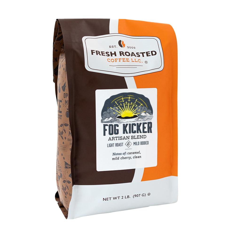 Mezcla de niebla Kicker, café de frijoles enteros, café recién tostado LLC.