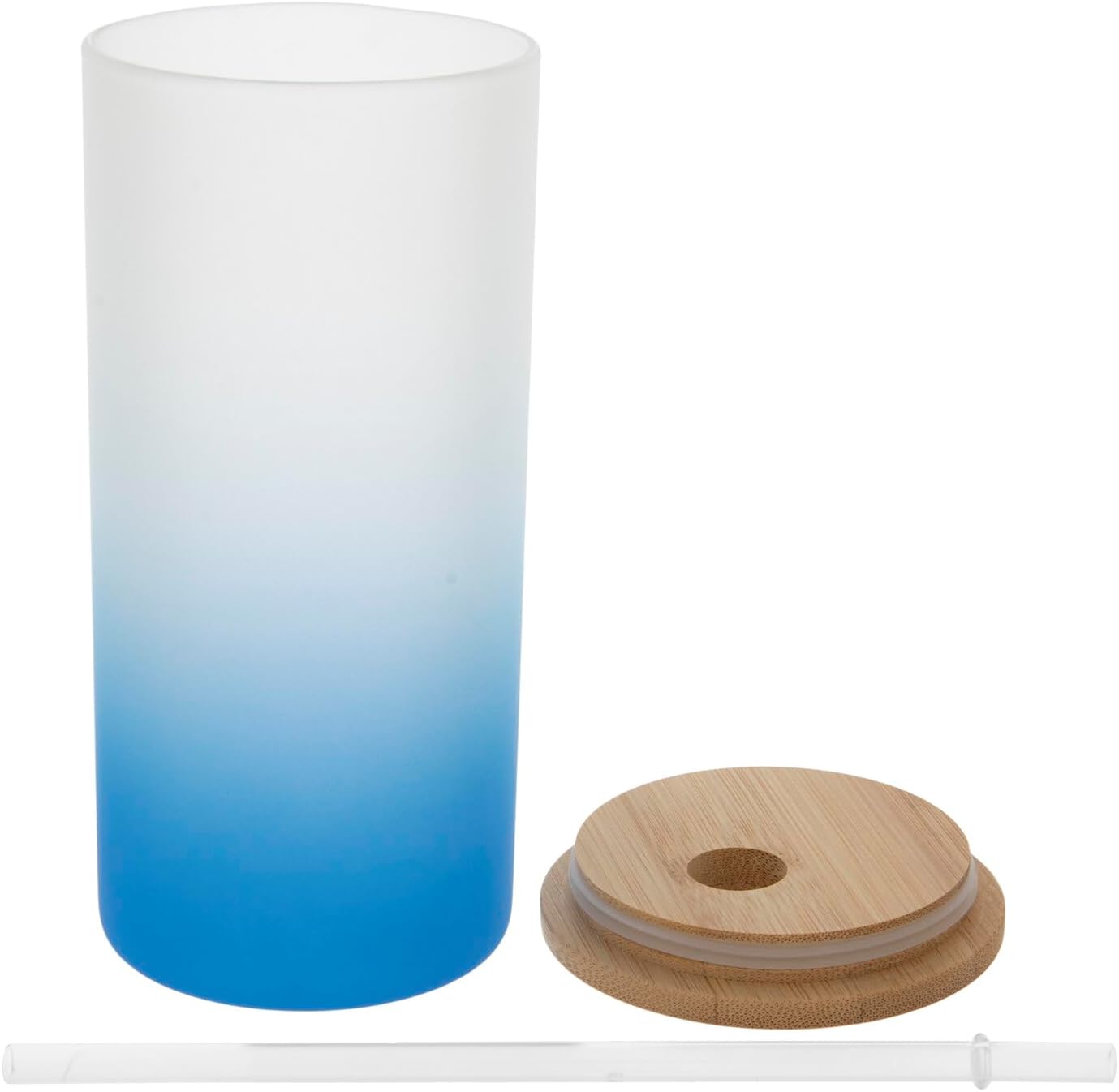 Hobby Lobby Vaso esmerilado azul sublimación