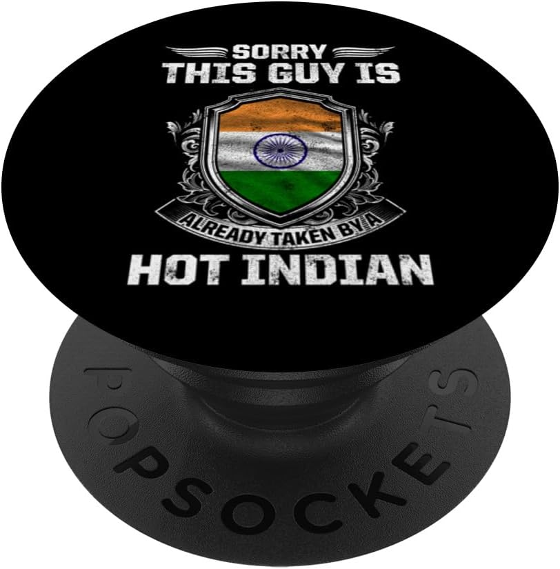 India Indian Roots Indian Heritage Proud Indians Flag PopSockets Swappable PopGrip