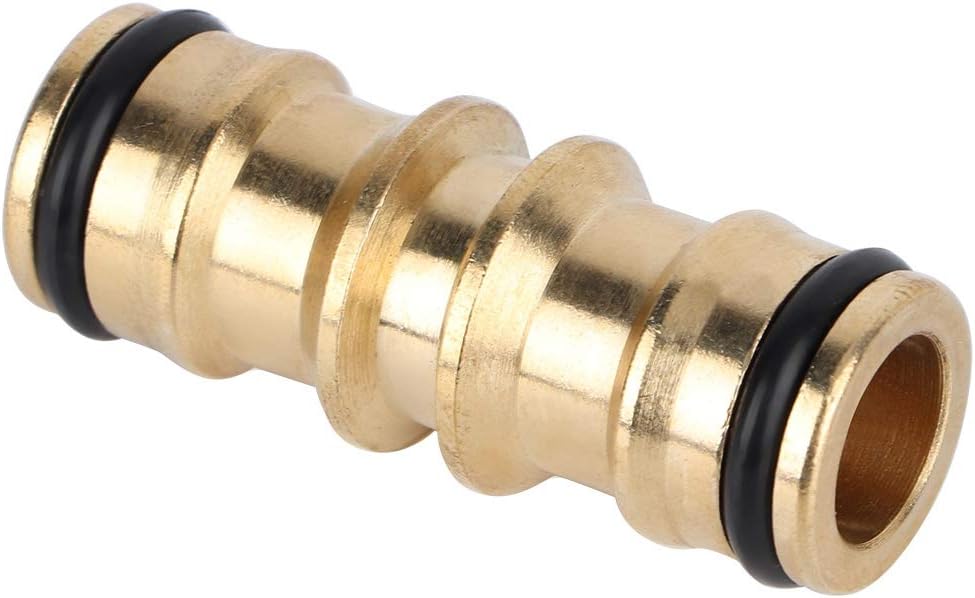 TOPINCN Conector de manguera Conector de manguera de latón Adaptador de tubería de agua de jardín roscado Montaje Riego de jardín