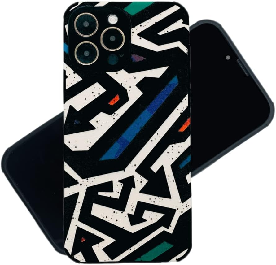 Funda para iPhone 13 Pro de piel sintética suave, a prueba de golpes, antideslizante, compatible con iPhone 13 Pro de 6.1 pulgadas (fría)