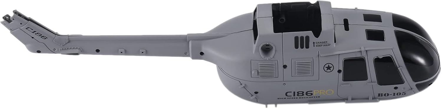 C186 – Juego de cubierta de carcasa para C186 C-186 RC helicóptero avión drone piezas de repuesto accesorios de actualización, 1