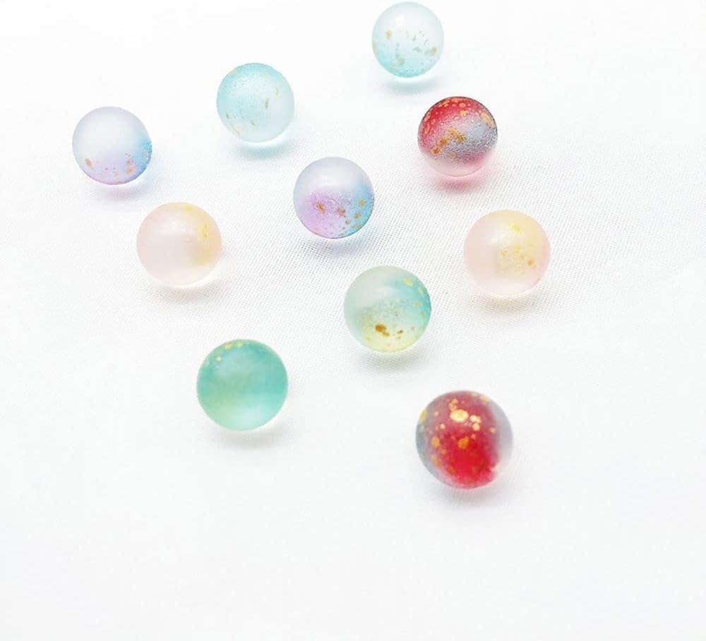 Mármoles de vidrio morados Bola de vidrio luminosa de 0.472 in de mármol de vidrio colorido para niños, relleno de jarrón de juguete, tanque de