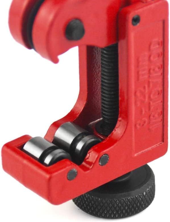 YXQ Mini cortador de flechas de 0.118-0.866 in (18″ – 78″) cortador de tubos ajustable para tubos de cobretubos de acero inoxidable, rojo