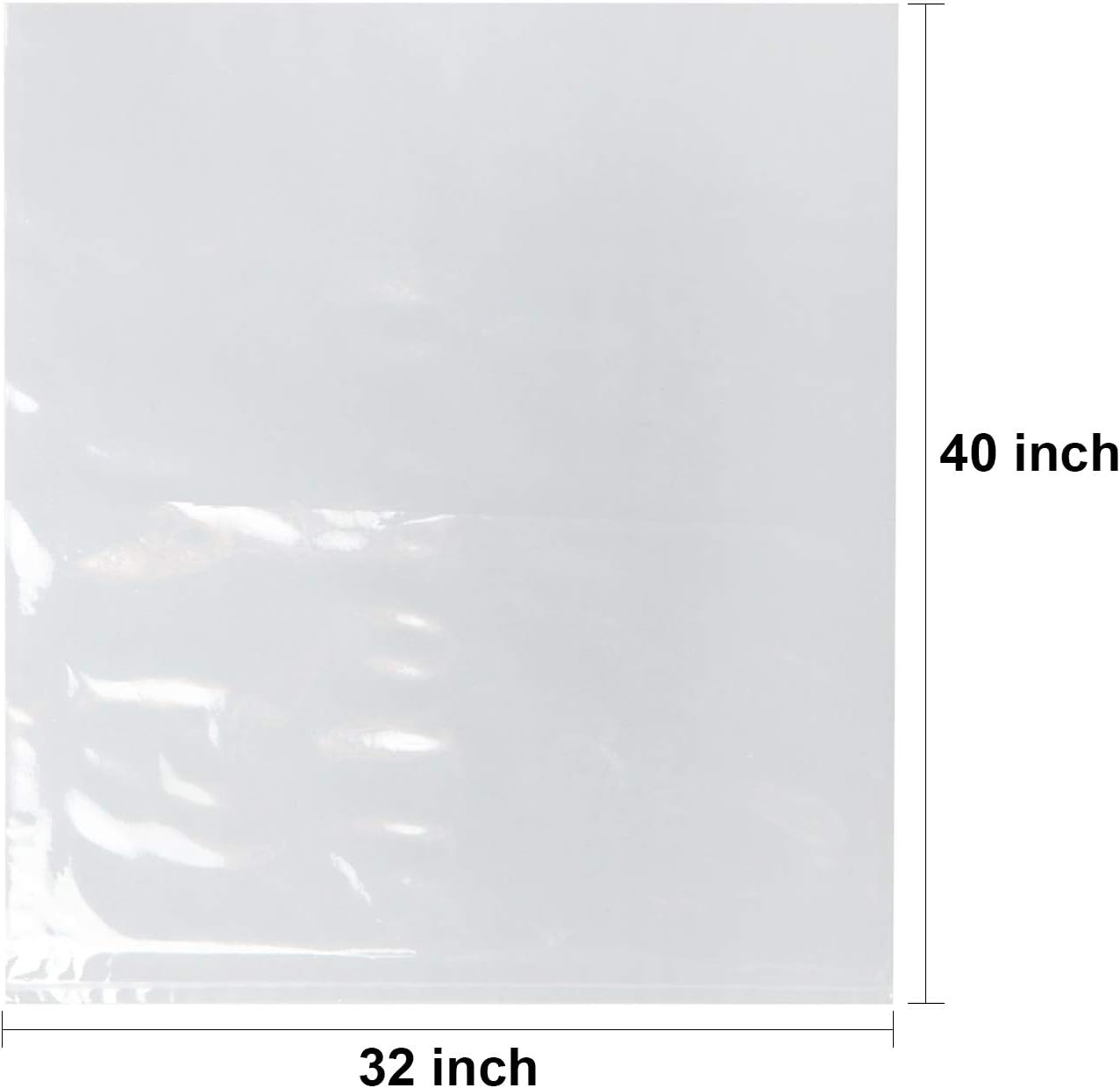 LazyMe Bolsas retráctiles de celofán para cesta de Pascua de 32 x 40 pulgadas, bolsas retráctiles grandes, transparentes, paquete de 10