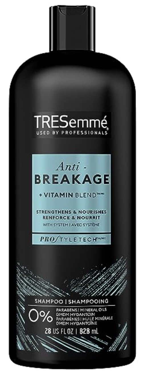 TRESemme – Paquete de champú de 28 onzas con acondicionador TRESemme de 28 onzas con juego de peine clásico Premium Lux Details (antirotura)