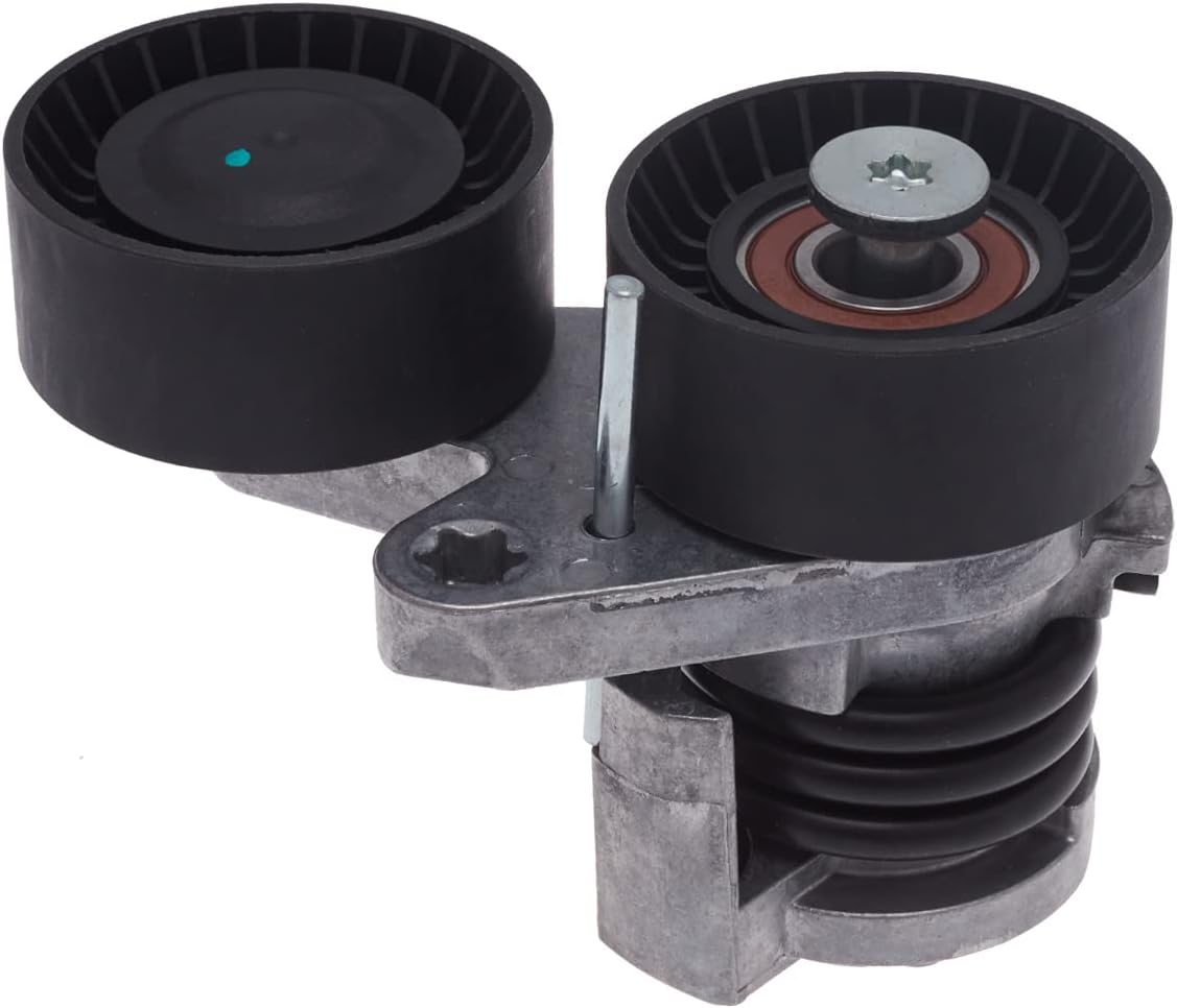 AUQDD 39114 Tensor de correa y conjunto de polea (para Turbo de 3.0 L con N54B30A Eng.) Compatible con BMW 135i 535i 08-10, 335i 335xi, 11-13 335is,