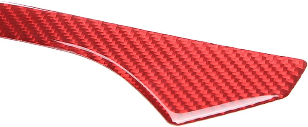 Tira protectora para palanca de cambios de consola central de automóvil, decoración de fibra de carbono suave real, compatible con Toyota Supra GR