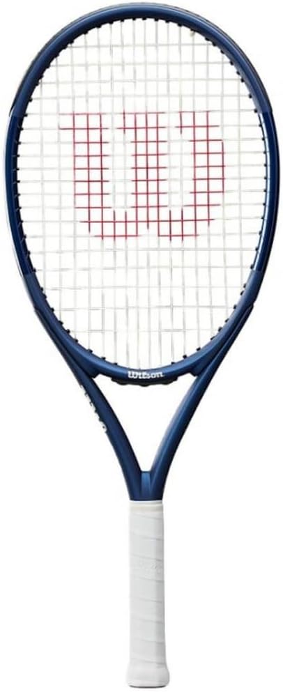 Wilson Triad Three – Raqueta de tenis con cuerda Luxilon azul océano ALU Power 125 cuerdas, combo revolucionario en un marco amigable con los brazos