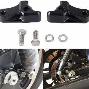 Kit de bloques de bajada negros de 1 pulgada para Harley Touring Road Glide Street Glide Road King Electra Glide Classic Special Custom CVO FLHXS Kit de bloques de bajada negros de 1 pulgada para Harley Touring Road Glide Street Glide Road King Electra Glide Classic Special Custom CVO FLHXS