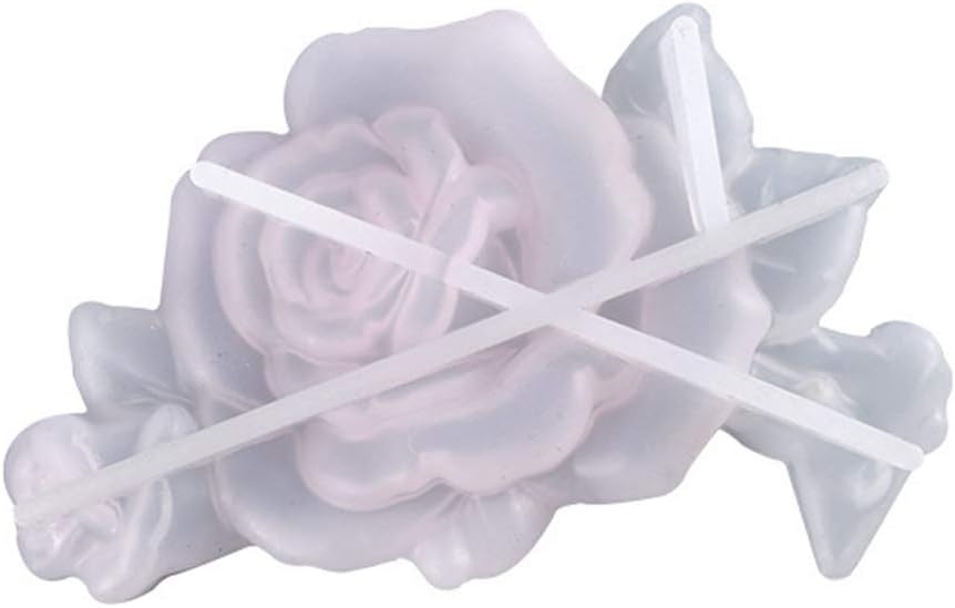 Molde hecho a mano de flores de rosas para mesa, molde de silicona con aroma, yeso, artesanías, jabón, vela, resina, molde de fundición,