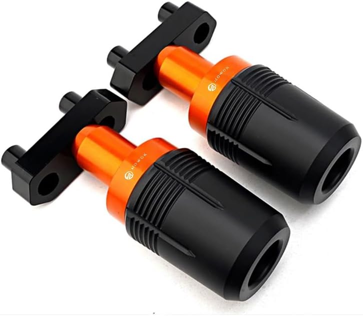 Compatible con DUK-390 DUK-200 DUK-125 DUK 200 125 2014-2023 Accesorios de motocicleta CNC Crash Pad Frame Sliders Protector de caída (naranja)