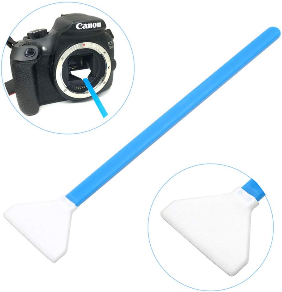 Paquete de 20 unidades DSLR o SLR Kit de limpieza de cámara digital sin espejo, (sin solución de limpieza), hisopo de limpieza seco con sensor de
