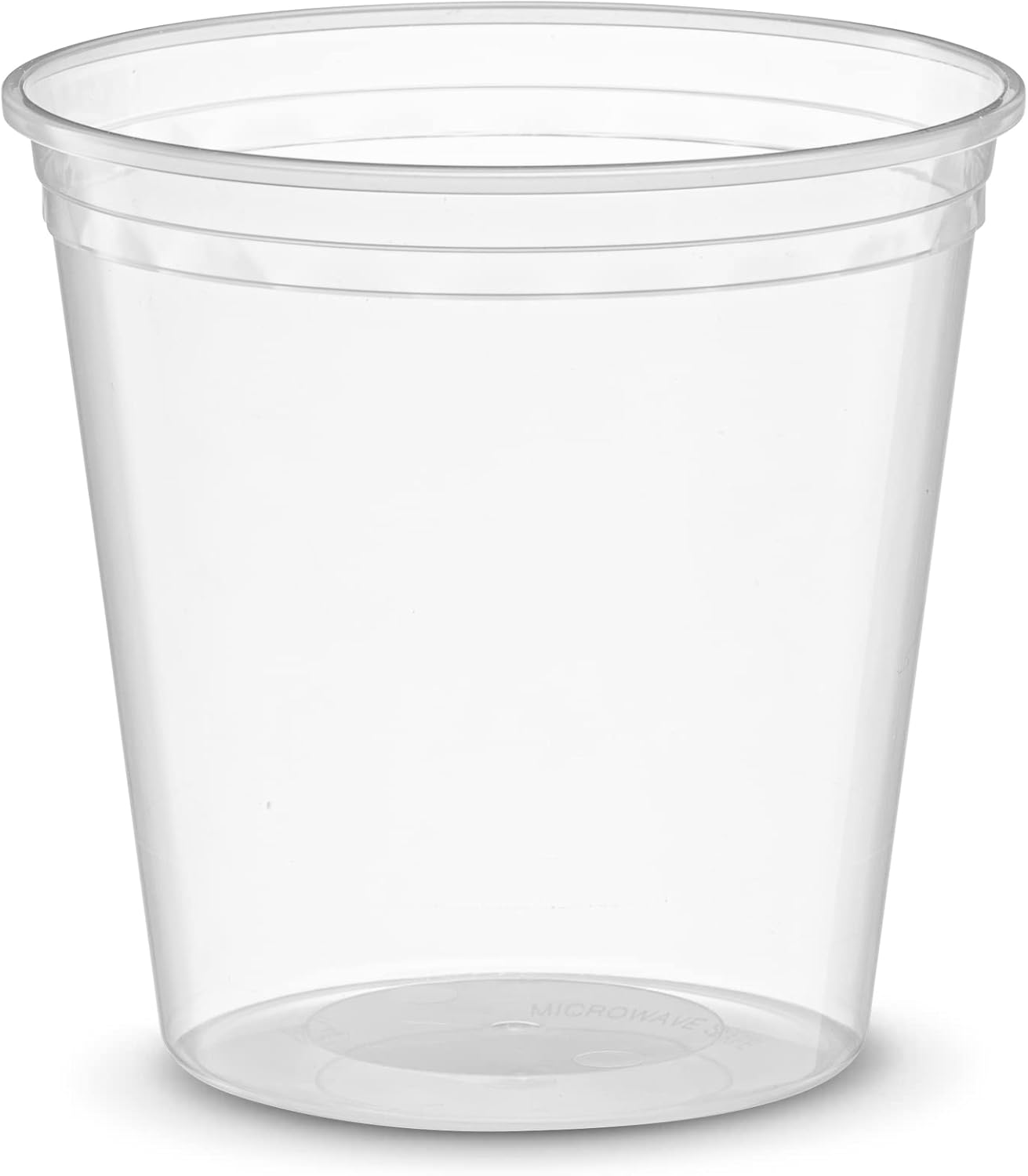 Elegant Disposables 24 onzas  24 juegos de recipientes de plástico para almacenamiento de alimentos con tapas flexibles herméticas para microondas,