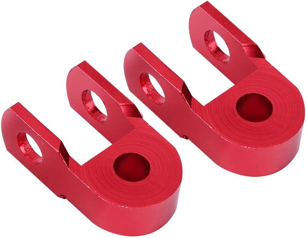 Elevador de choque de motocicleta, 2 piezas universales de amortiguadores traseros para motocicleta, extensión de altura vertical (con tornillo)