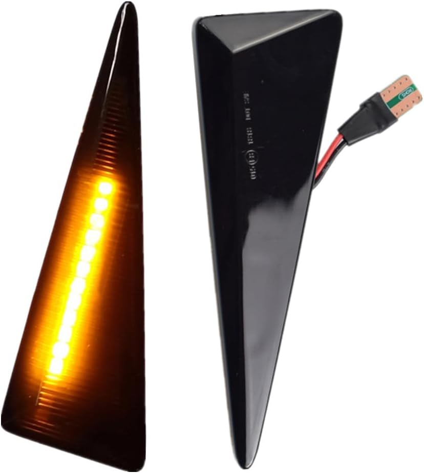 Marcador lateral LED guardabarros delantero Luz de marcador lateral que fluye luz intermitente secuencial Lámpara de señal de giro para Renault