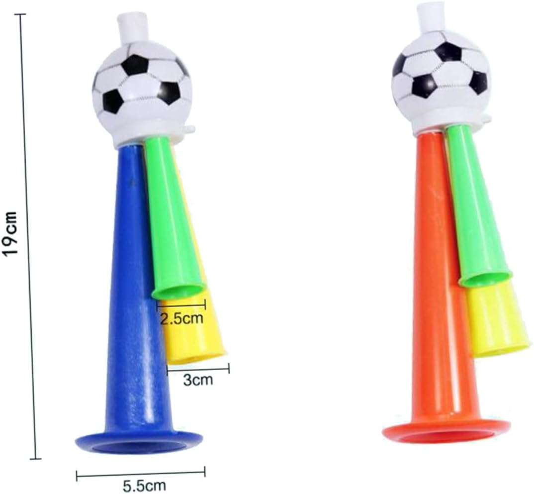 CLISPEED 30 piezas de trompeta de cuerno de fútbol para juego de fútbol, bocinas de barco ruidosas, bocinas de aire para estadio de seguridad,