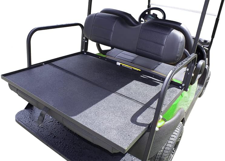 Club Clean Shield Easy Fold Down – Tapete para carrito de golf, 4 plazas, goma EPDM resistente a los rayos UV, color negro