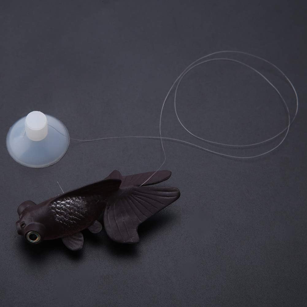 Jerliflyer Adorno de simulación para pecera, silicona artificial, decoración Betta para acuario, adorno flotante falso de alta vida (pez dorado