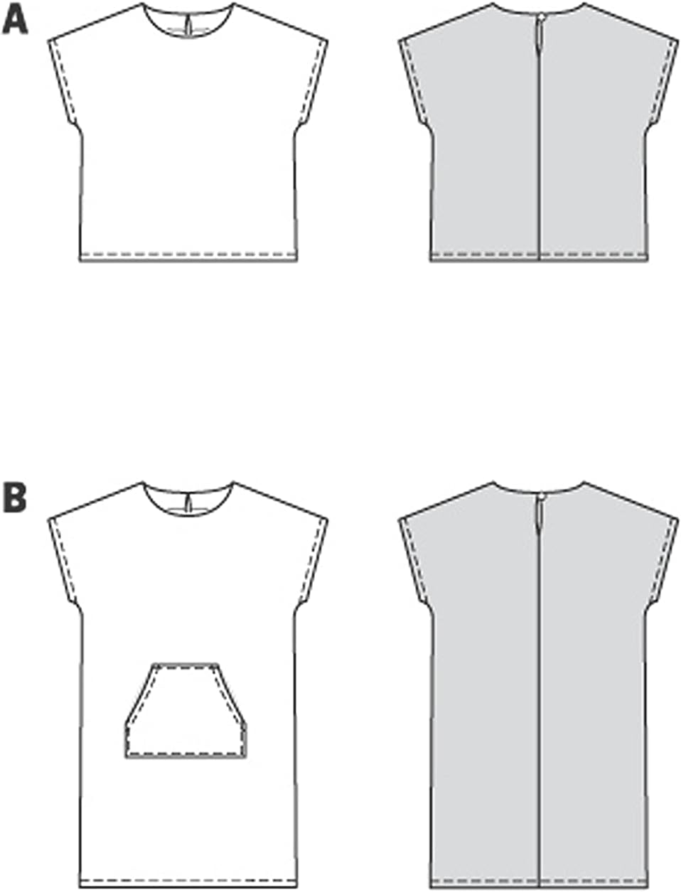 Burda Style Easy – Vestido sin mangas y camiseta para niños, código 9282, kit de patrón de costura, tallas 4-10, multicolor