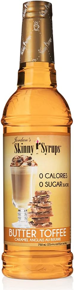 Toffee inglés – Jordan’s Skinny Syrups sin azúcar, 25.4 onzas líquidas